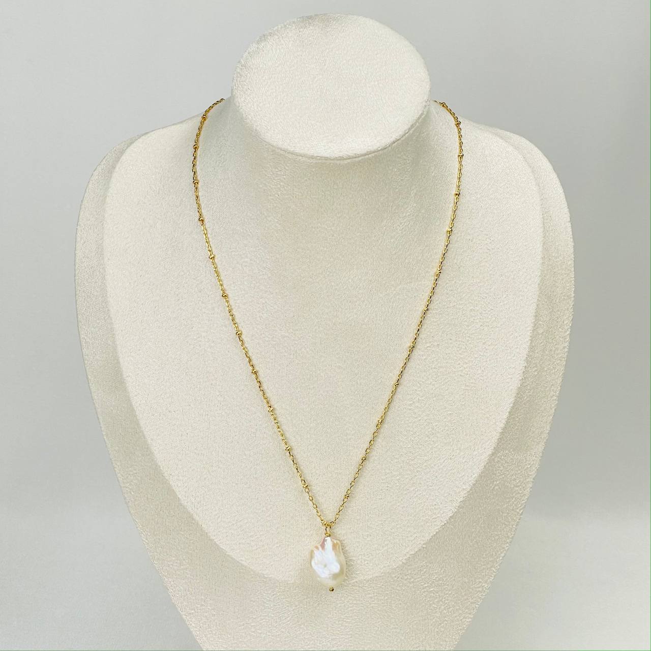 Радуга Самоцветов Кулон на цепочке с Жемчугом