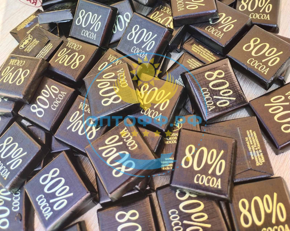 Рахат Шоколад Рахат 80%. 1 бокс 20гр*50 (кор*4)
