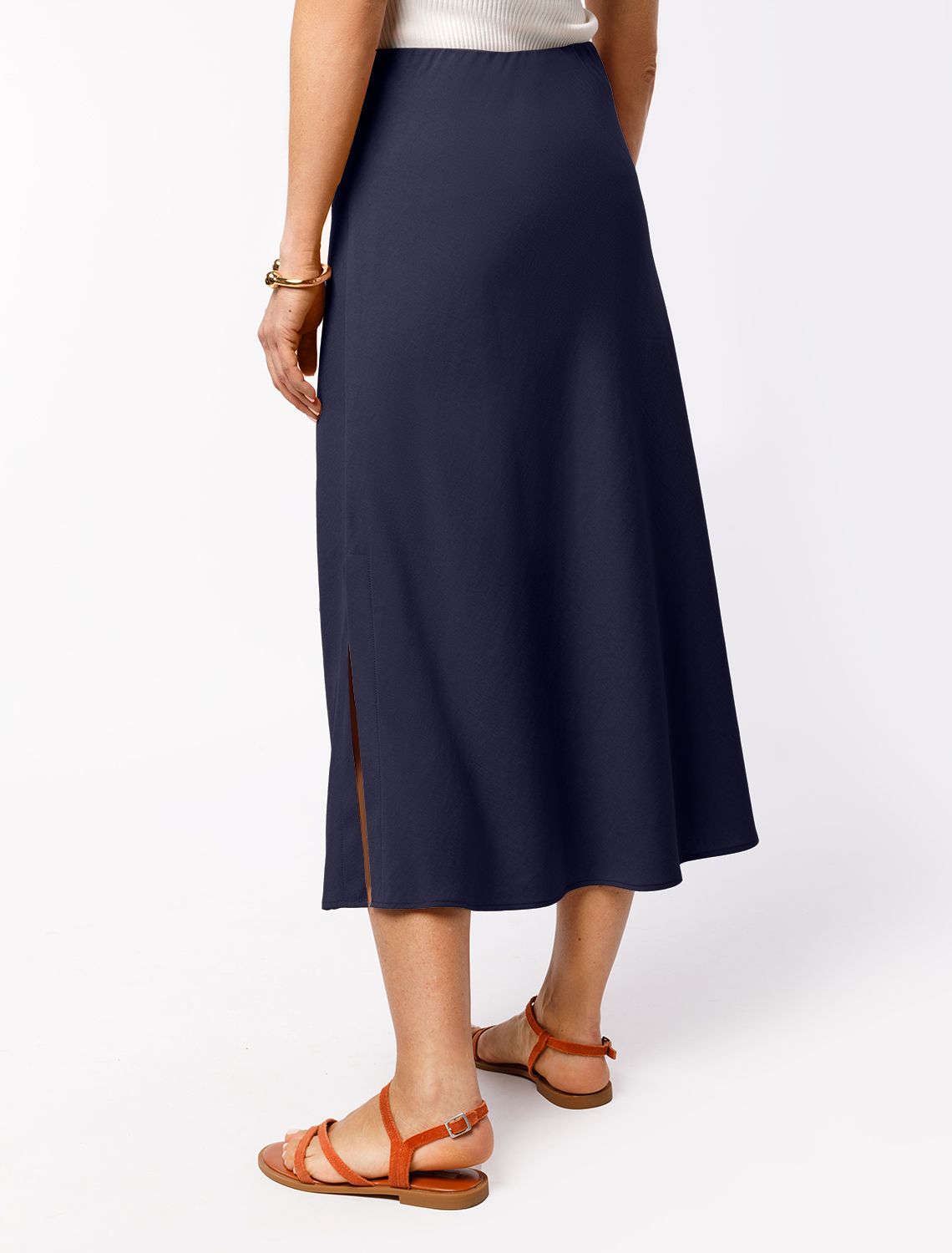 Юбка из плотного лиоцелла скроенная по косой