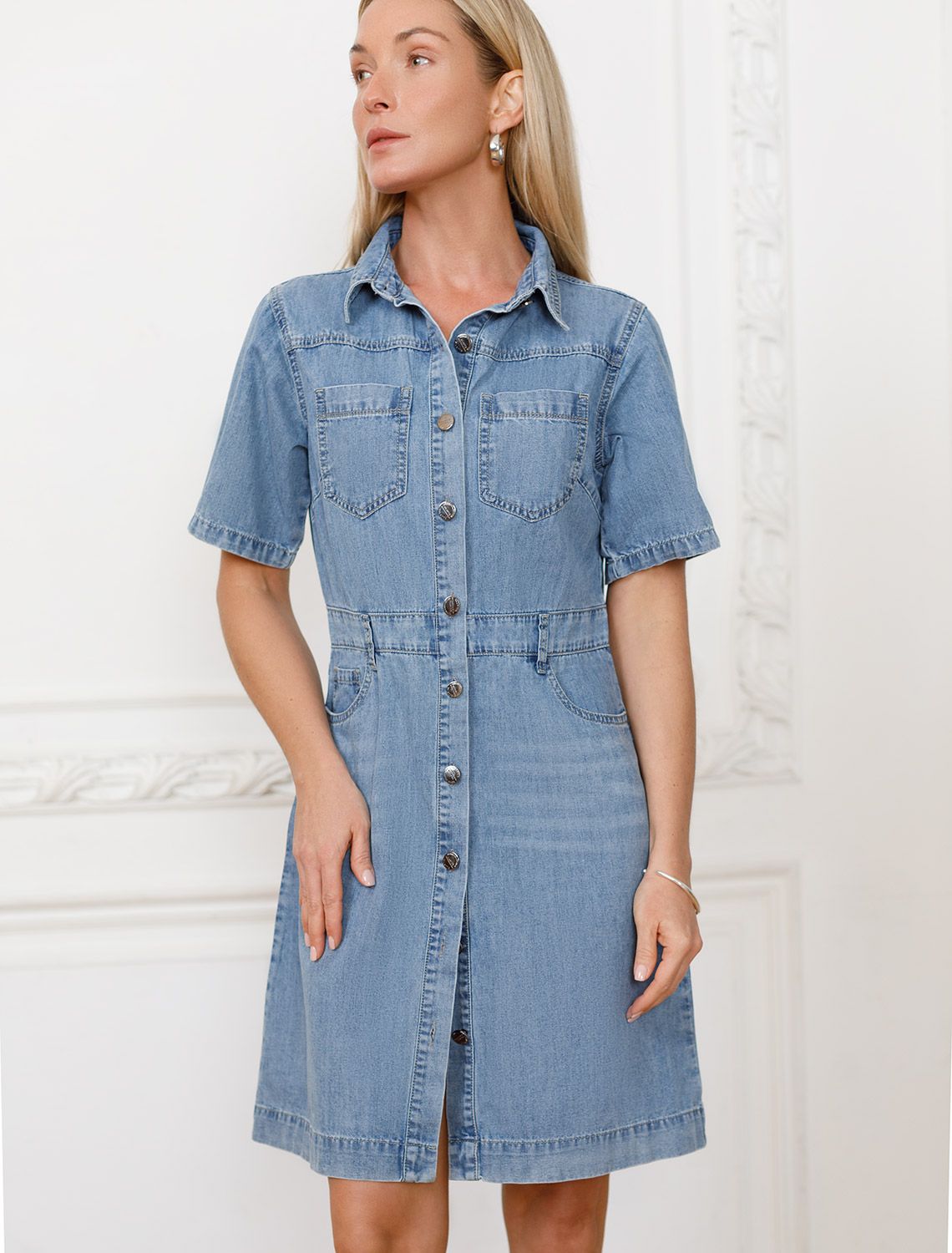 Платье из тонкого денима