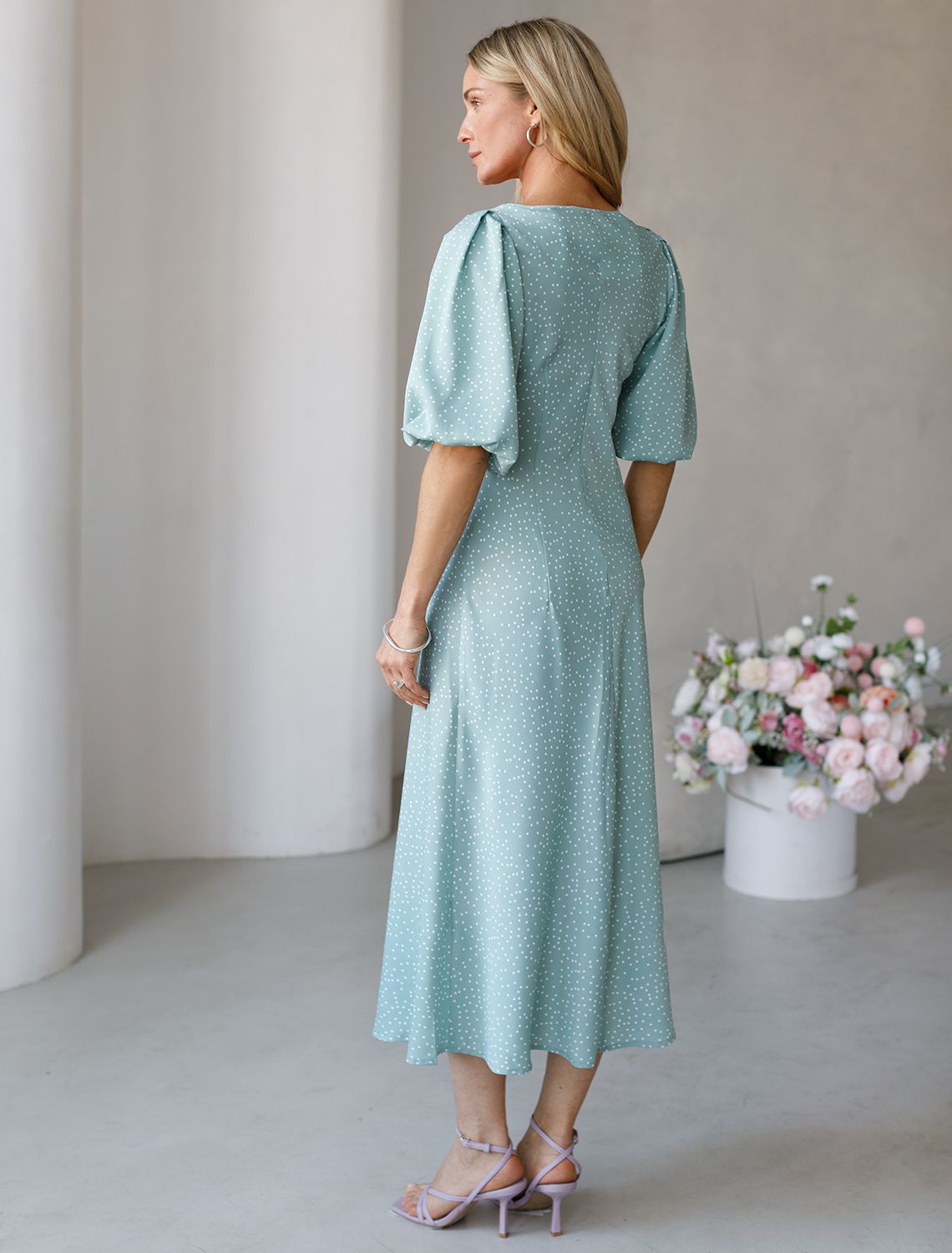 Платье женское голубой