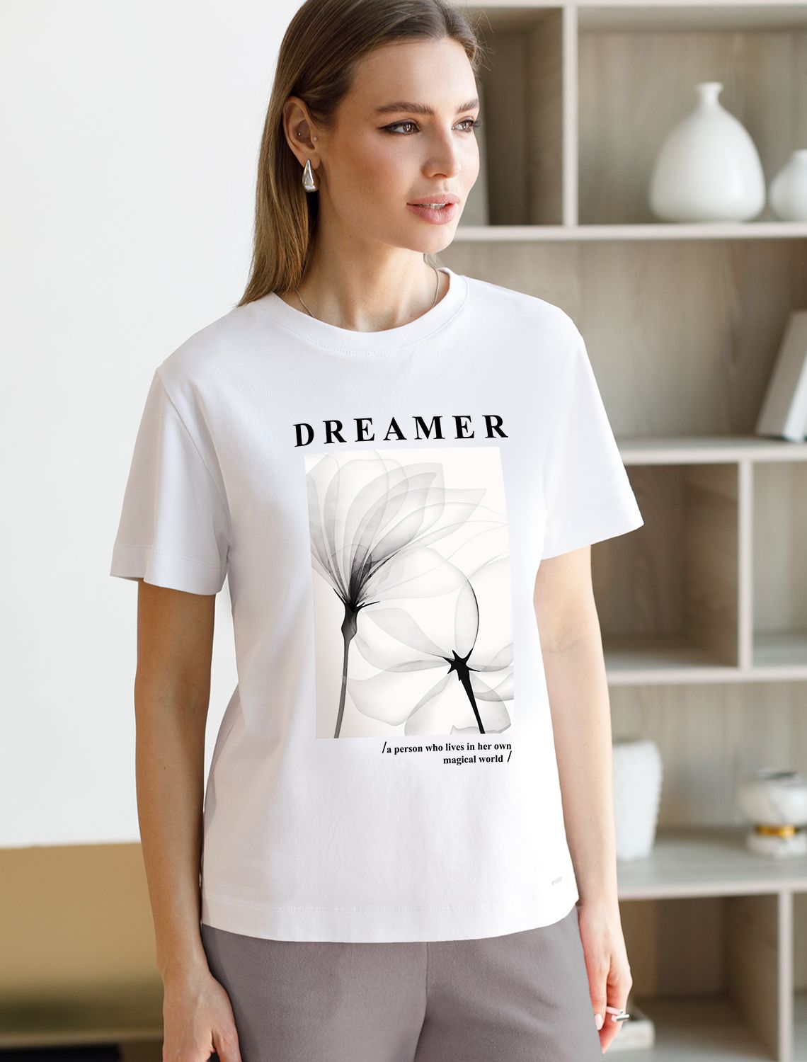 Футболка из премиального хлопка с авторским принтом