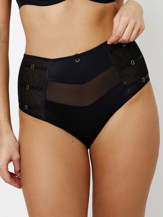 TEONA BLACK Трусы высокие SUBTILLE 577933_bt