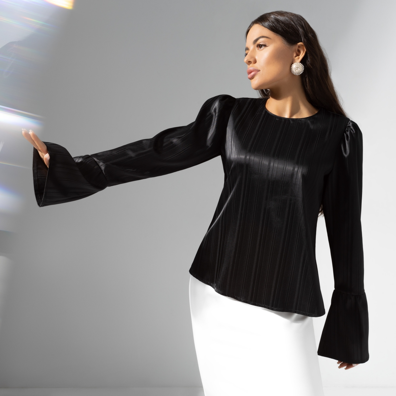 Ст.цена 1390р. Блуза с замком на спинке, Королева звезд