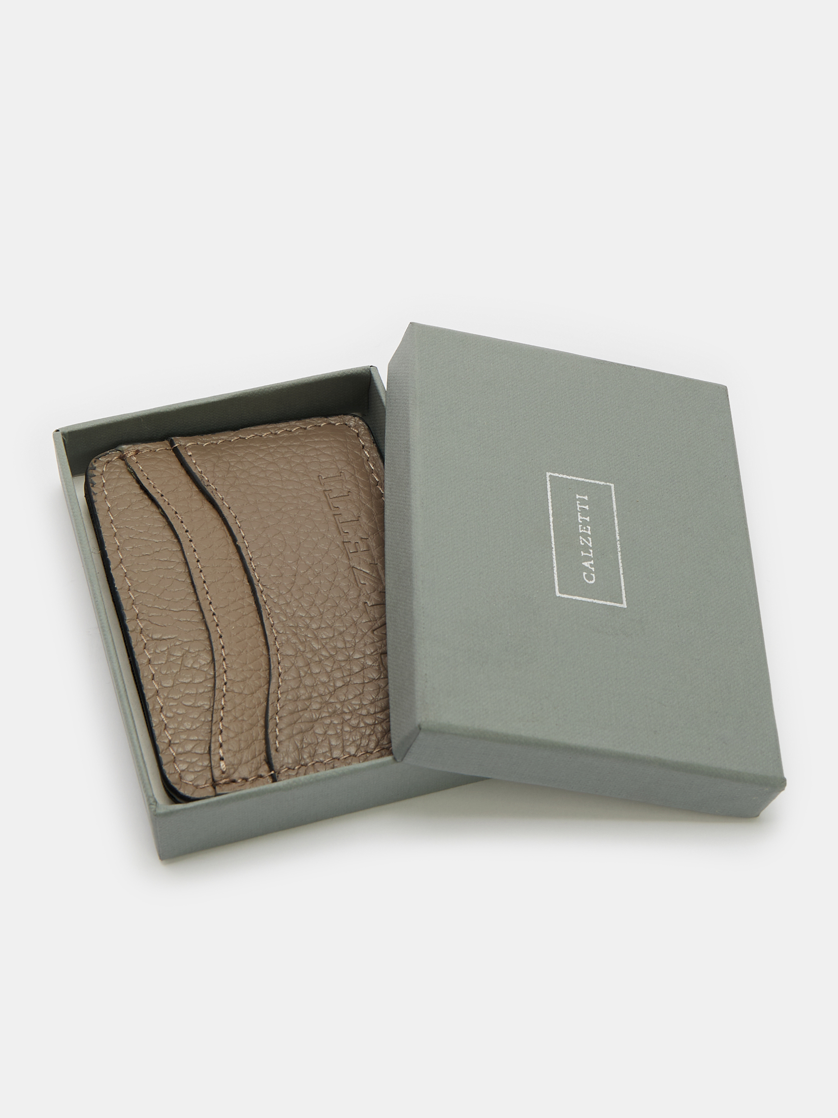 Женский картхолдер CALZETTI CH01 4331953, серо-коричневый