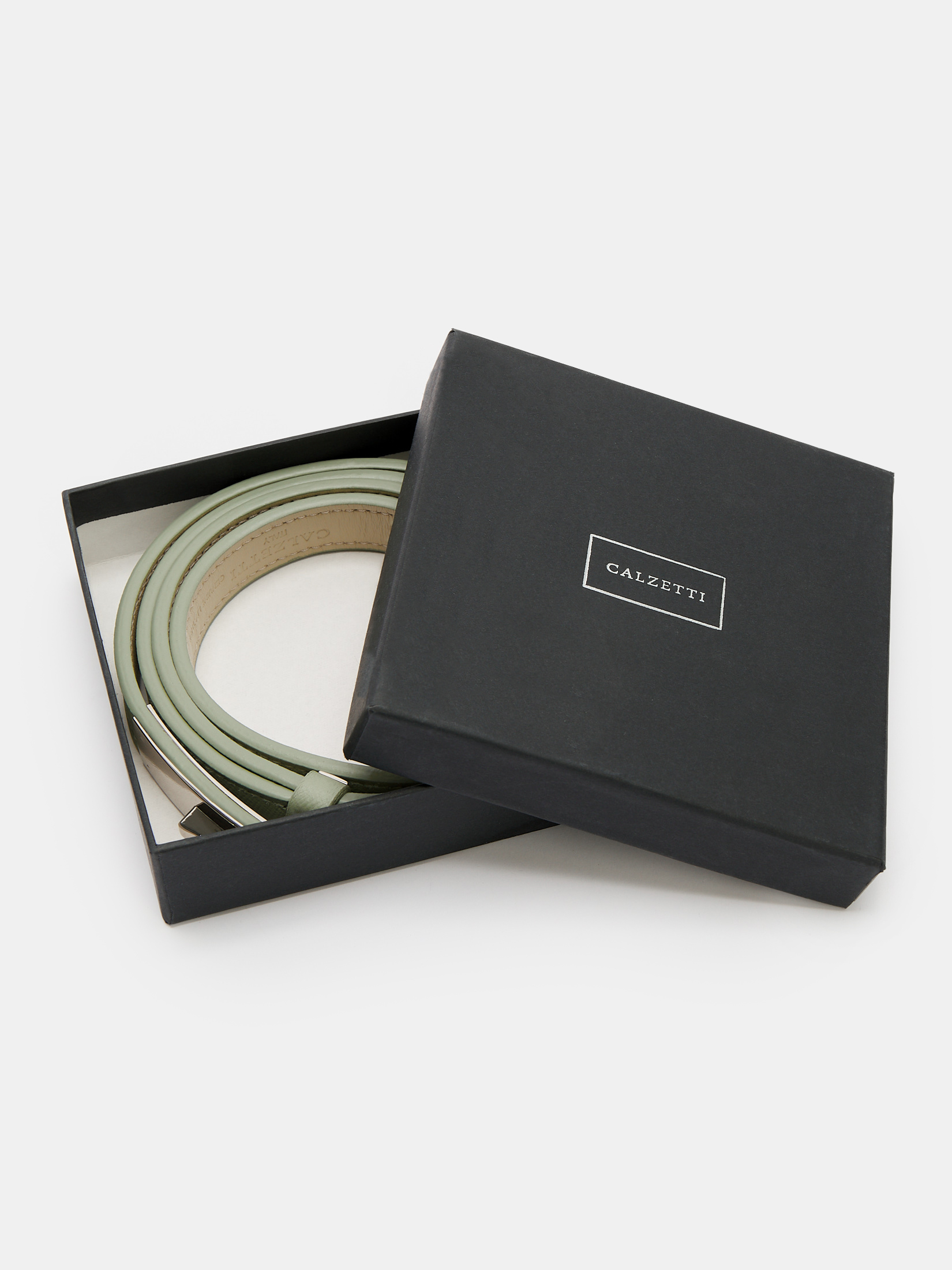 Женский ремень с регулировкой по талии CALZETTI 4041180, светло-зеленый