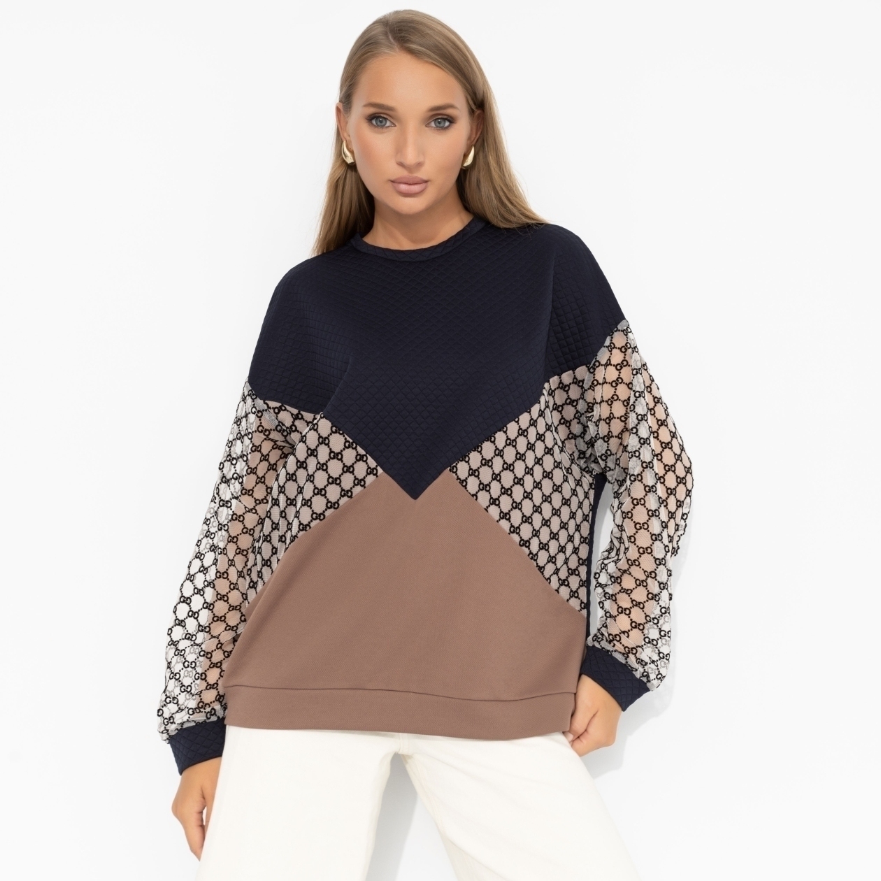 Свитшот комбинированный с сеткой, Любимый образ (магия)