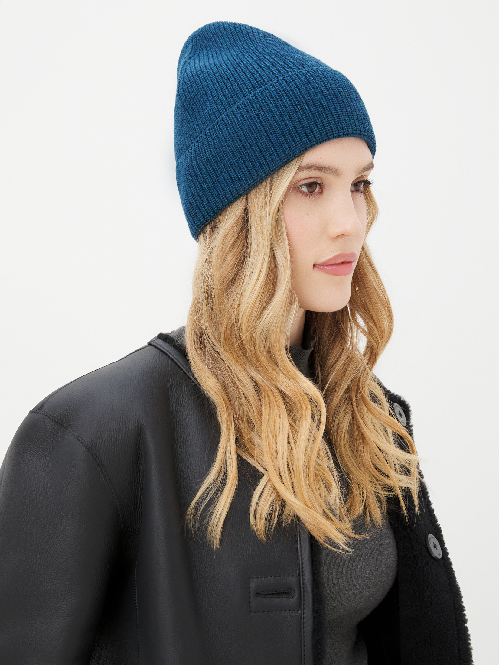 Женская шапка CALZETTI 4394787, зелено-синий