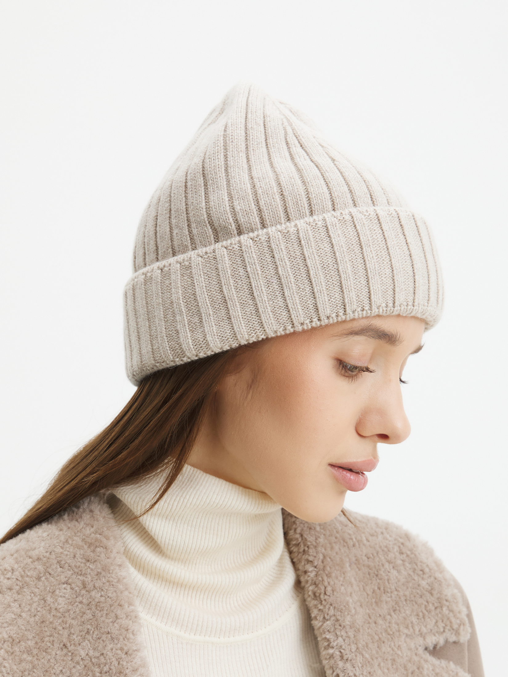 Женская шапка CALZETTI 4444499, серо-бежевый