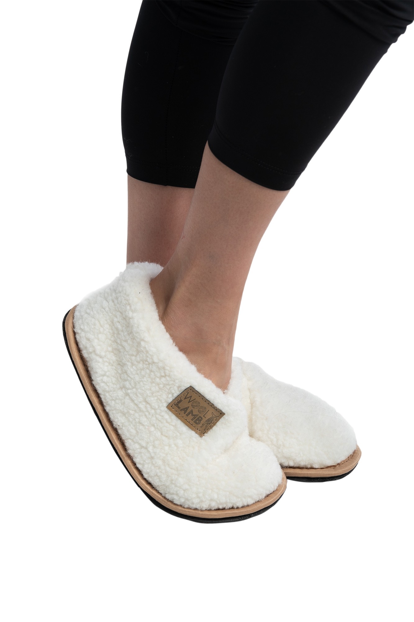 ТЕПЛУШИ  меховые цвет ВАНИЛЬ (ВОЙЛОК)