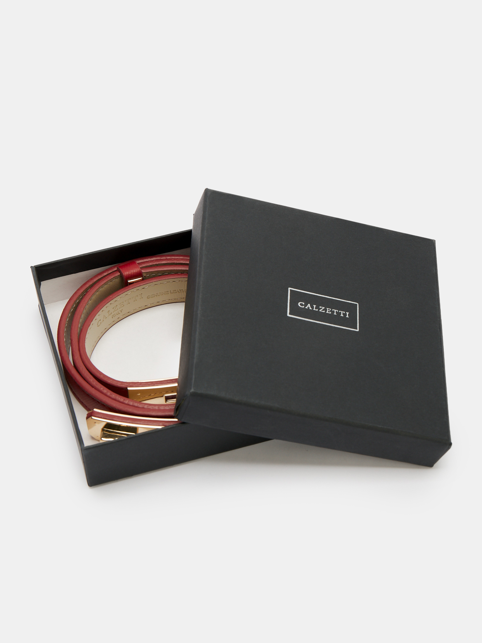 Женский ремень с регулировкой по талии CALZETTI 4042866, темно-красный