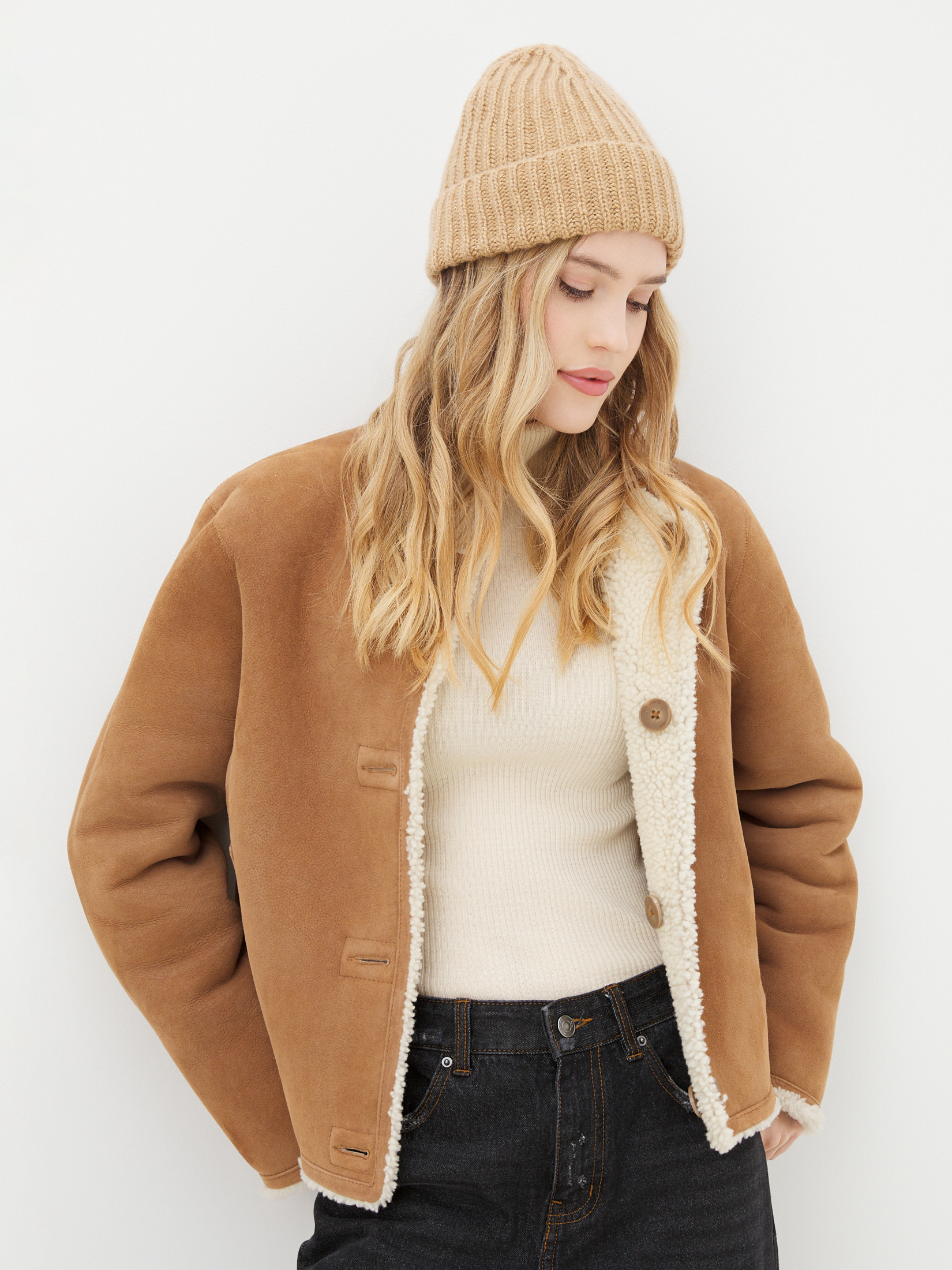 Женская шапка CALZETTI 4394879, бежевый