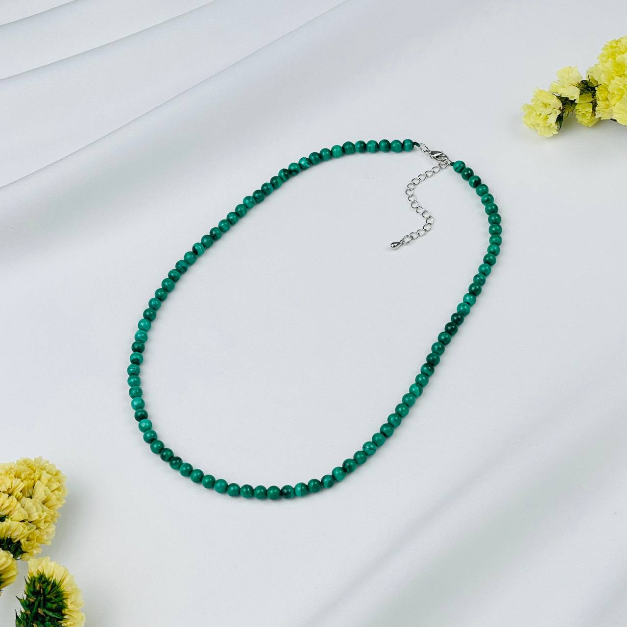 Радуга Самоцветов Бусы из Малахита