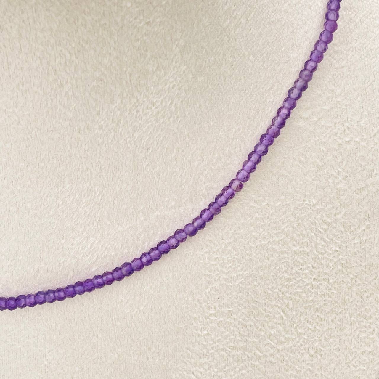 Радуга Самоцветов Колье из Аметиста (градиент)