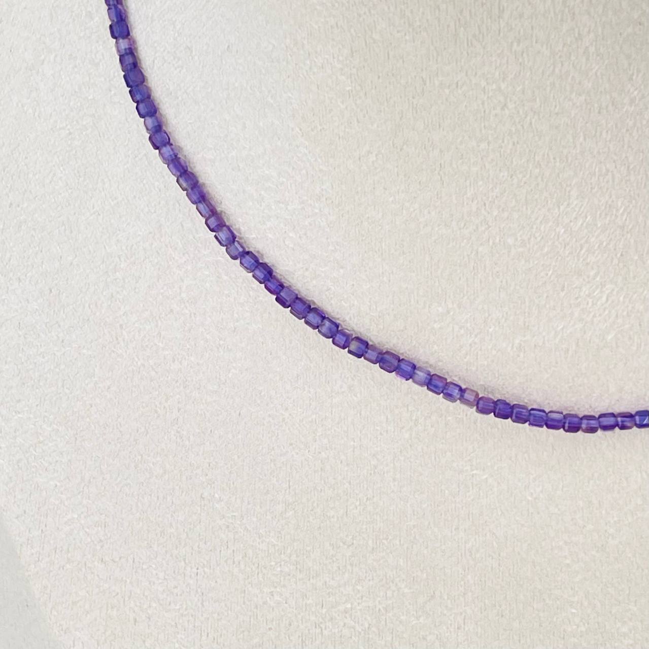 Радуга Самоцветов Колье из Аметиста (градиент)