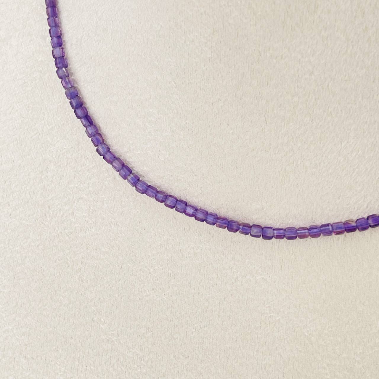 Радуга Самоцветов Колье из Аметиста (градиент)