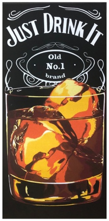 Полотенце вафельное банное ВИСКИ р-р 82х150