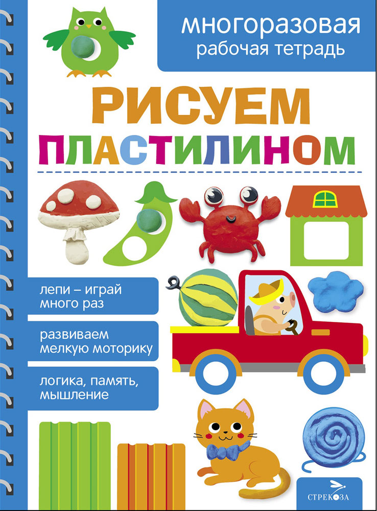 Рисуем пластилином. Многоразовая рабочая тетрадь