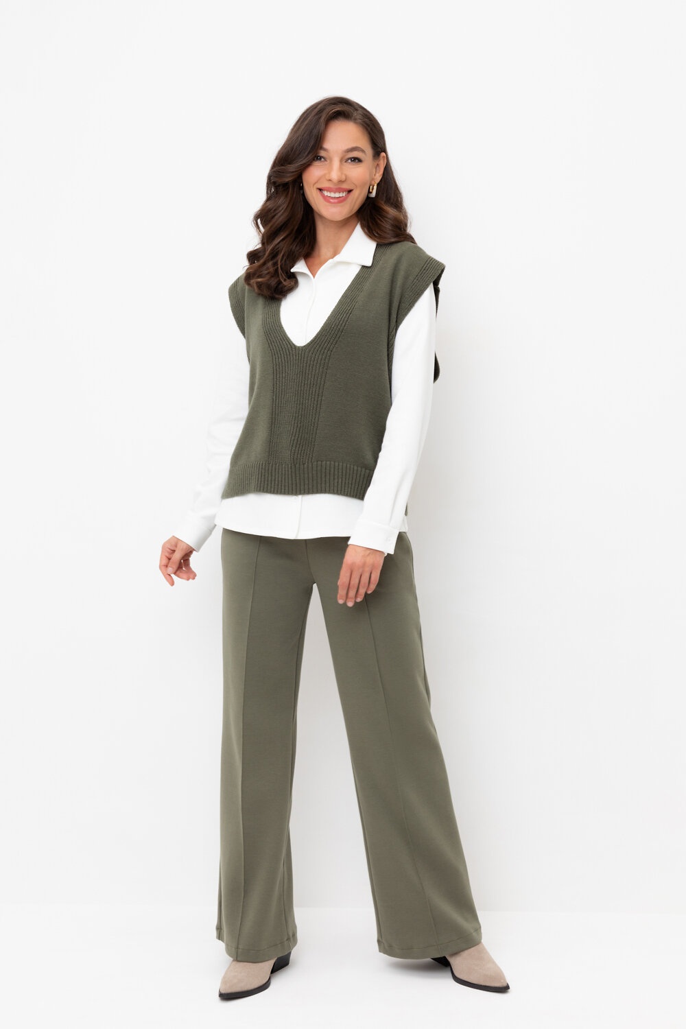 ст. цена3245руб.! VERY NEAT Брюки ЕВТ 4123оливковый серый