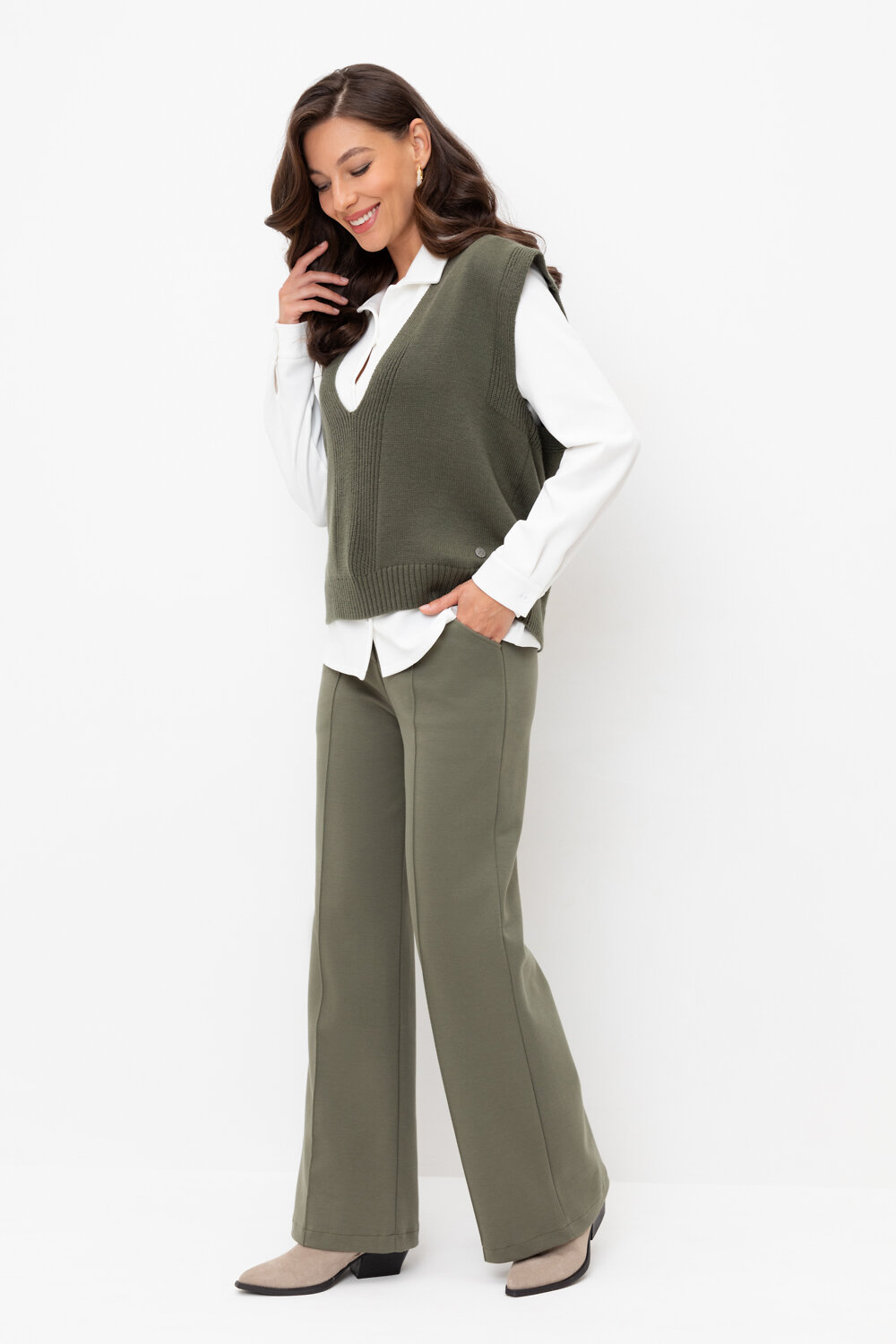 ст. цена3245руб.! VERY NEAT Брюки ЕВТ 4123оливковый серый