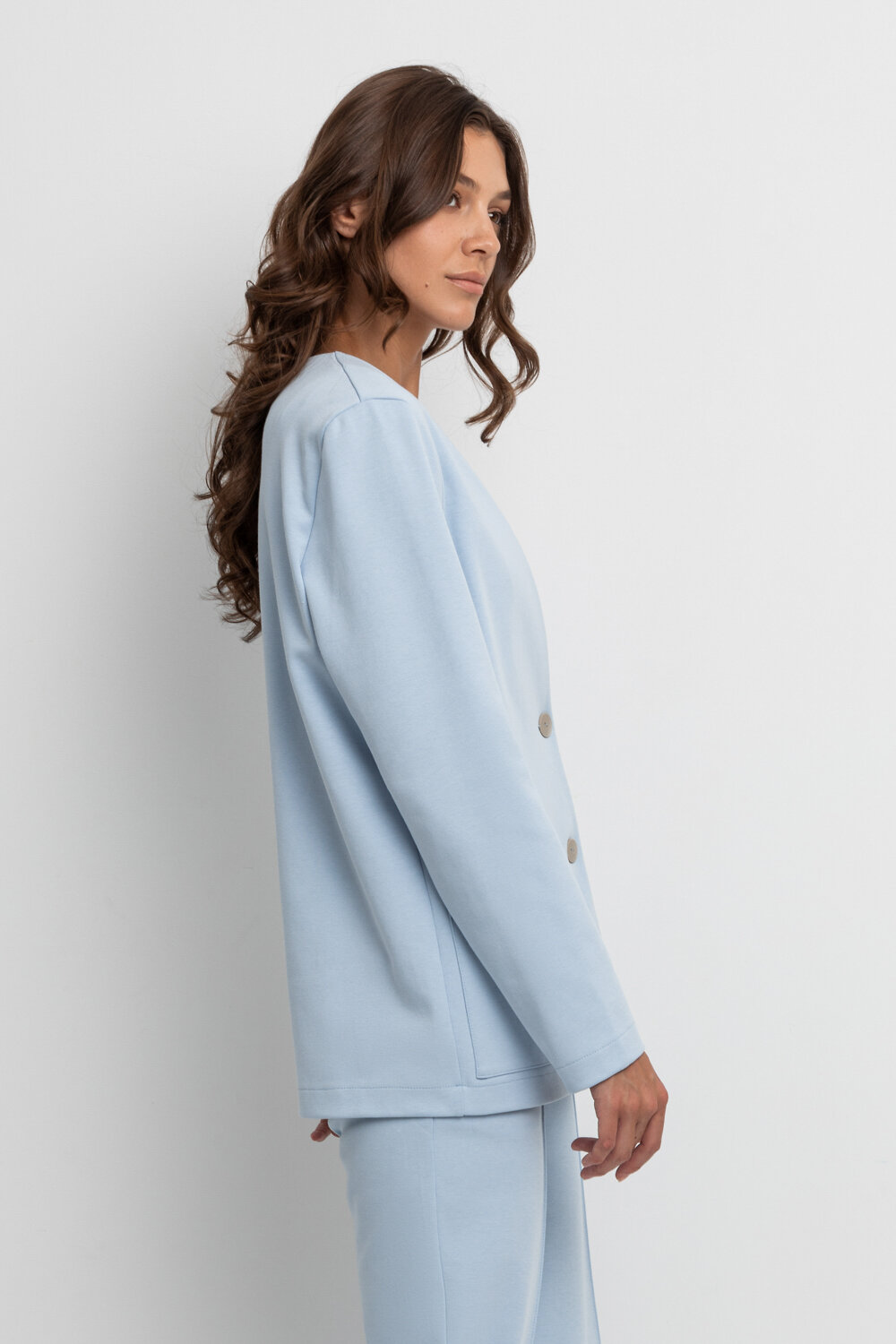 ст. цена3835руб.! VERY NEAT Жакет ЕВТ 3188пыльный голубой