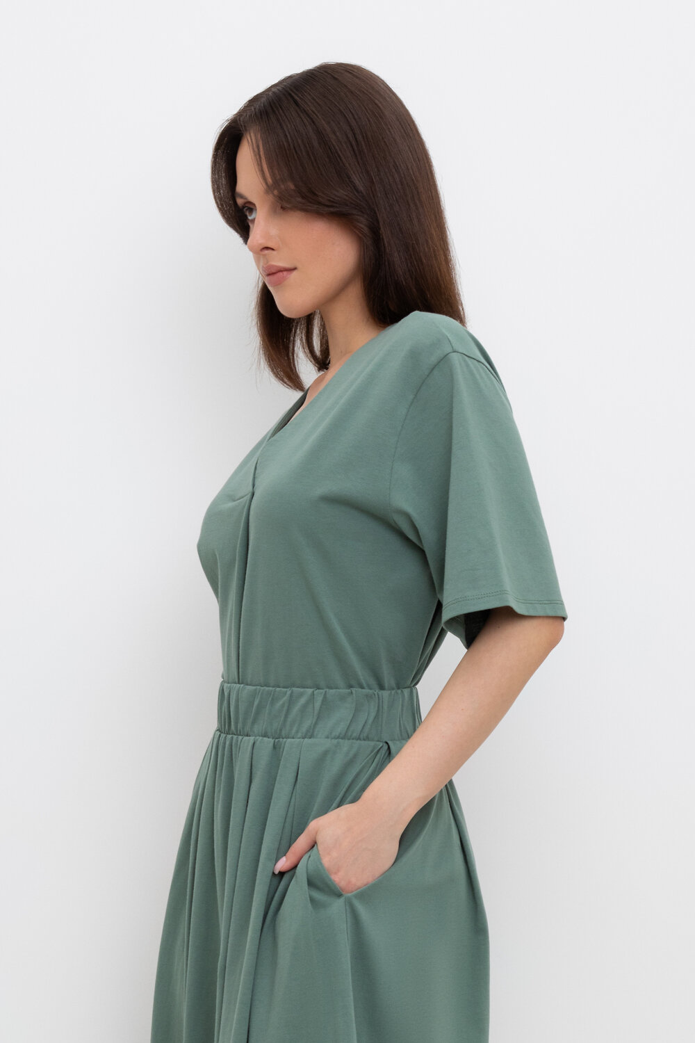 ст. цена1770руб.! VERY NEAT Блуза ЕВТ 3266зеленый мох