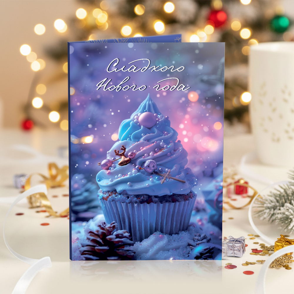 Открытка 4 шоколадки