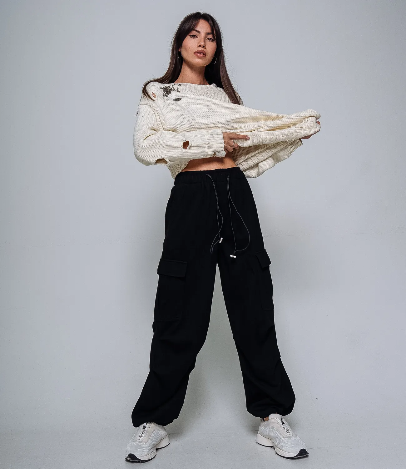 СТ.ЦЕНА 1290 руб//Брюки #КТ931, чёрный