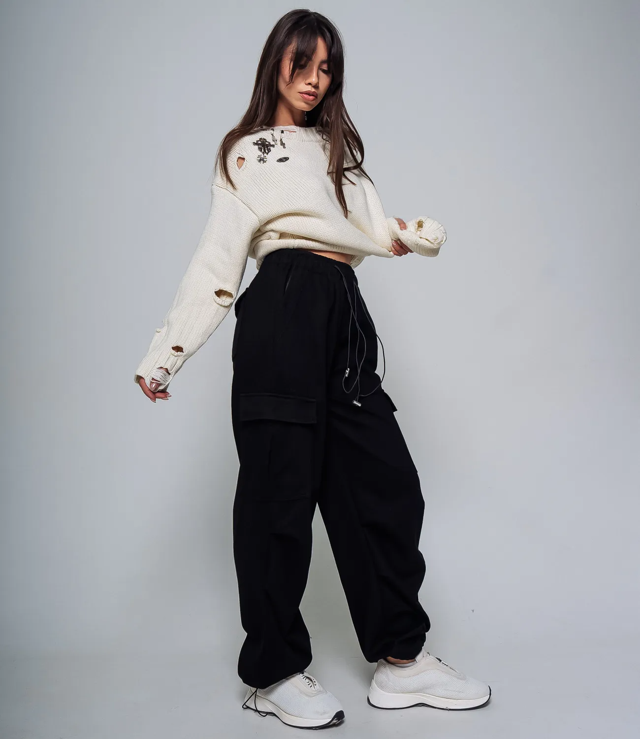 СТ.ЦЕНА 1290 руб//Брюки #КТ931, чёрный