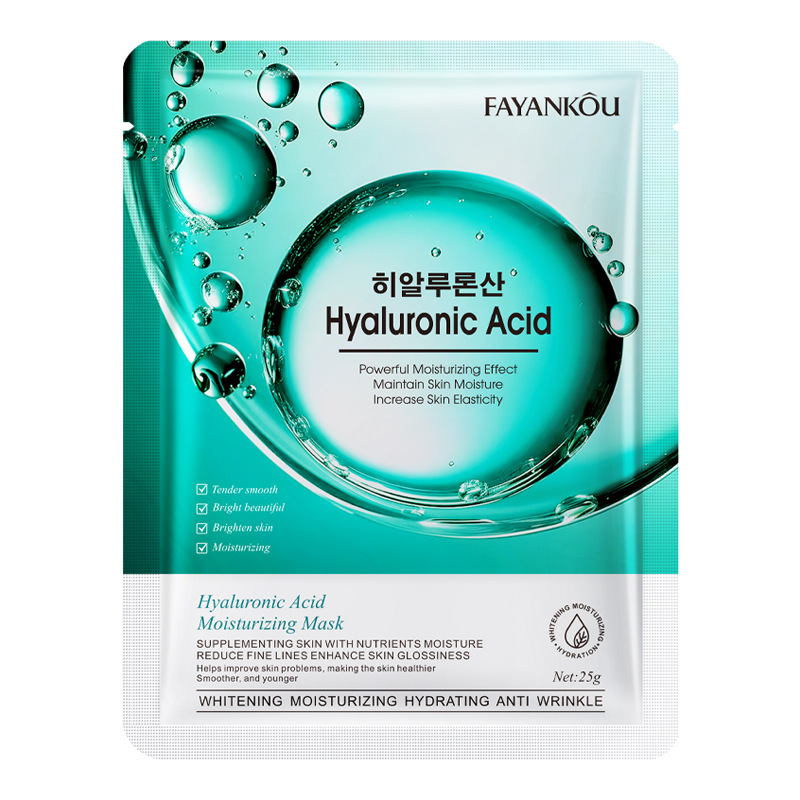 Тканевая маска для лица увлажняющая с гиалуроновой кислотой FAYANKOU Hyaluronic Acid Moisturizing Facial Mask, 25 гр