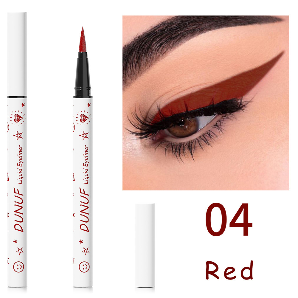 Цветная водостойкая подводка для глаз DUNUF Liquid liner 04