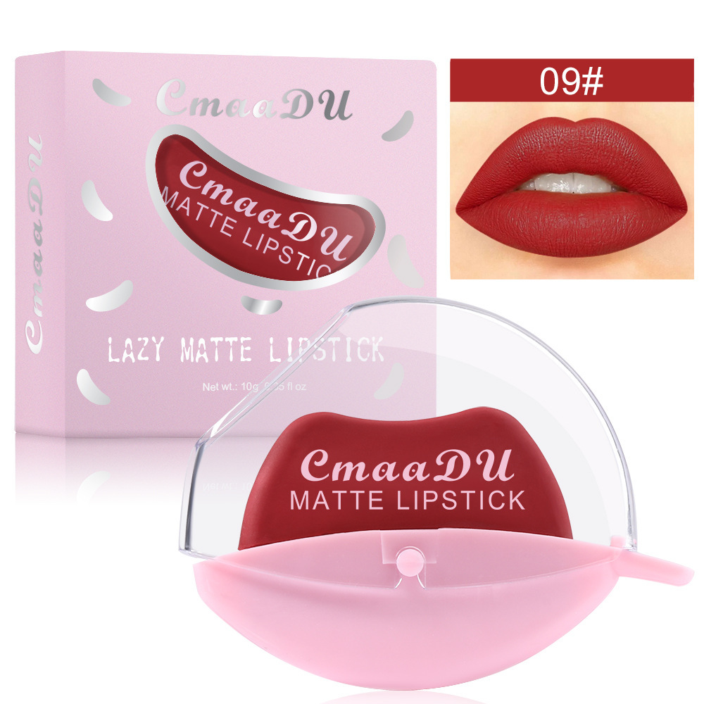 Ленивая матовая помада CmaaDu Lazy Matte Lipstick 09