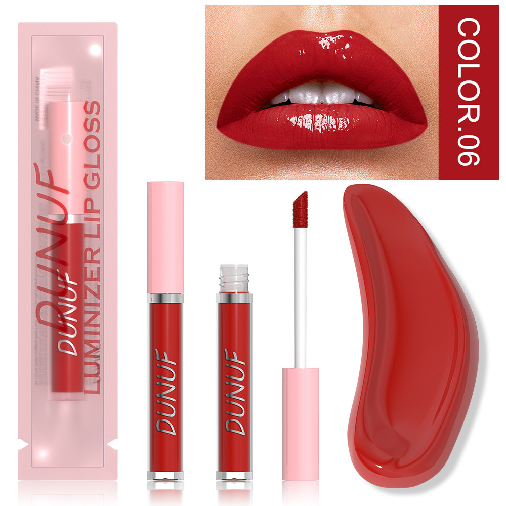 Увлажняющий зеркальный блеск для губ DUNUF luminizer lip gloss 06