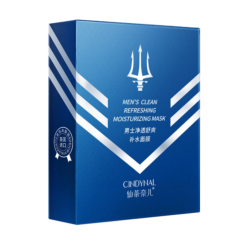 Освежающая и увлажняющая тканевая маска для мужчин CINDYNAL mens Clean Refreshing Moisturiing Mask, 25 мл *10 шт