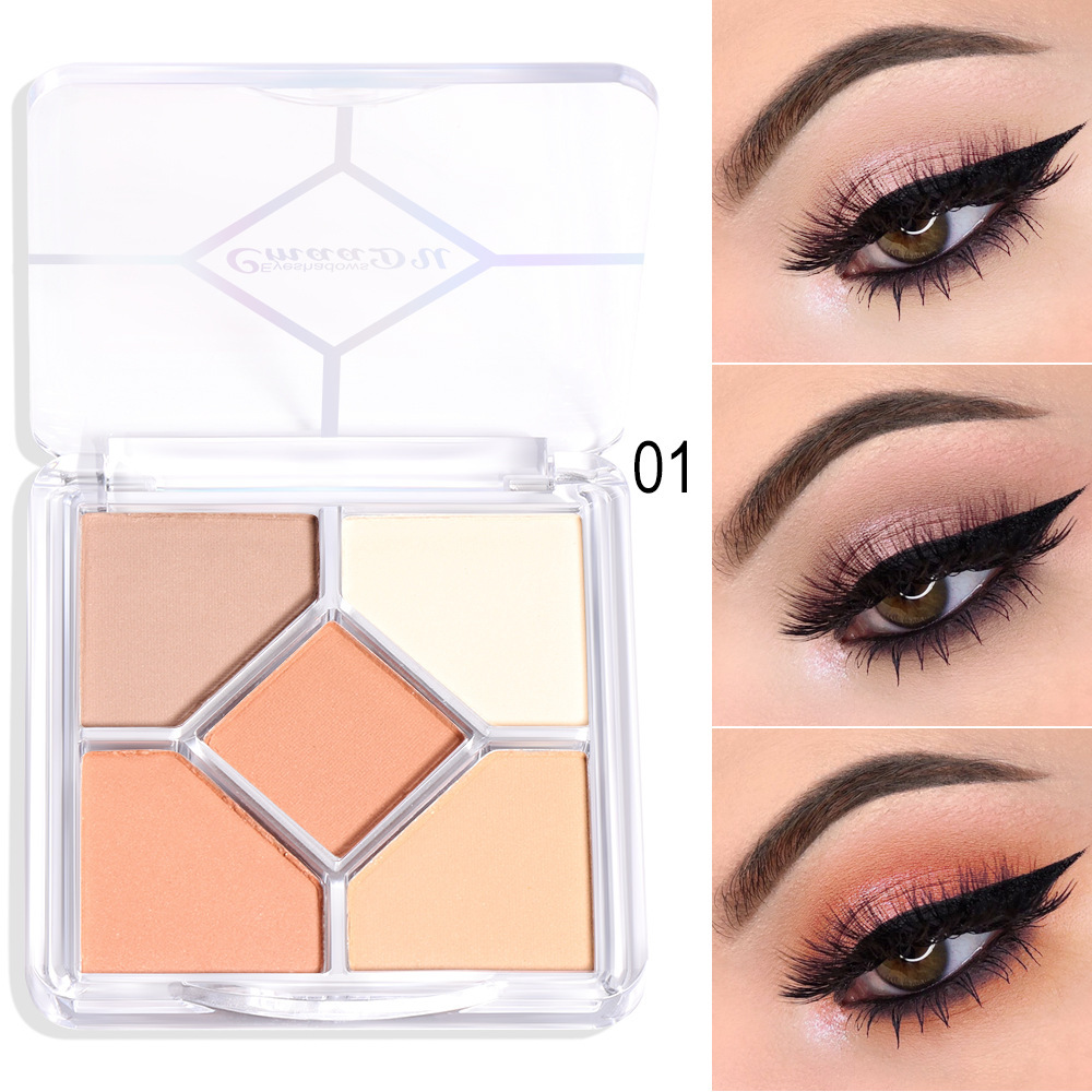 5-цветные тени для век CmaaDU fives eyeshadows 01