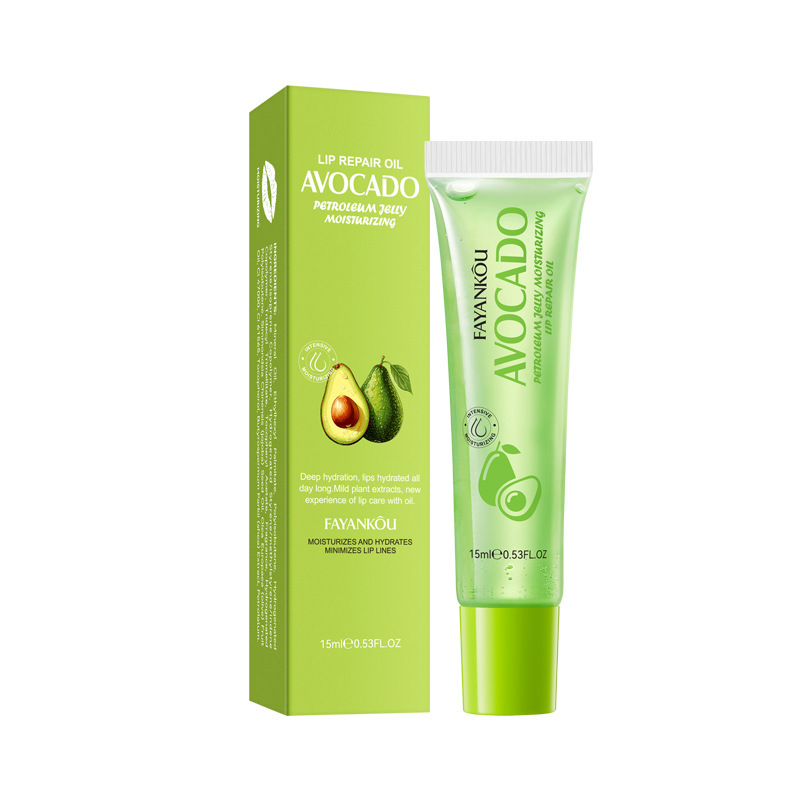 Восстанавливающее масло для губ с авокадо FAYANKOU Avocado petroleum jelly moisturizing lip repair oil, 15 мл