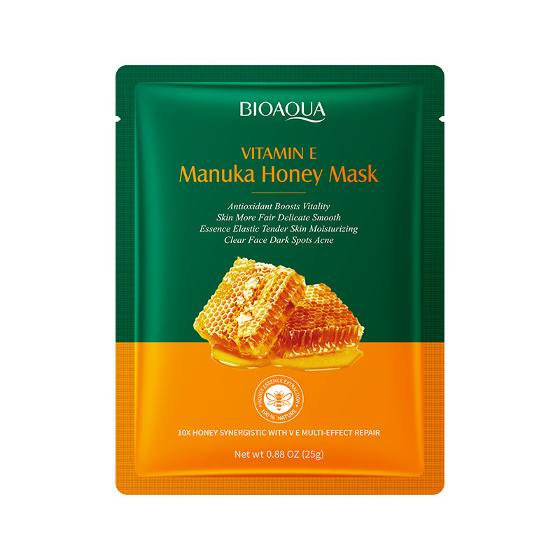 Маска тканевая для лица с витамином Е и медом мануки BIOAQUA Vitamin E Manuka Honey Mask, 25 мл