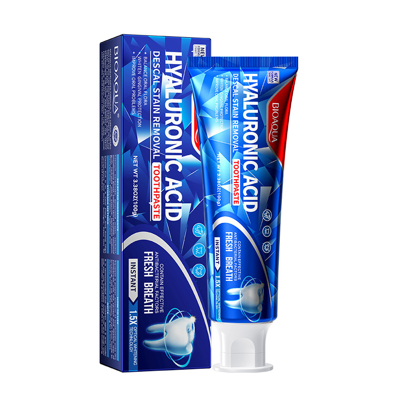 Зубная паста с гиалуроновой кислотой от зубного налета Bioaqua Hyaluronic ACID Toothpaste, 100 гр