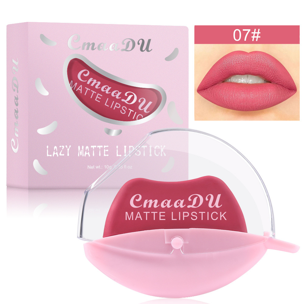 Ленивая матовая помада CmaaDu Lazy Matte Lipstick 07