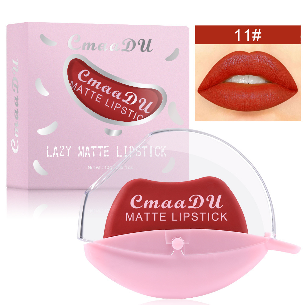 Ленивая матовая помада CmaaDu Lazy Matte Lipstick 11