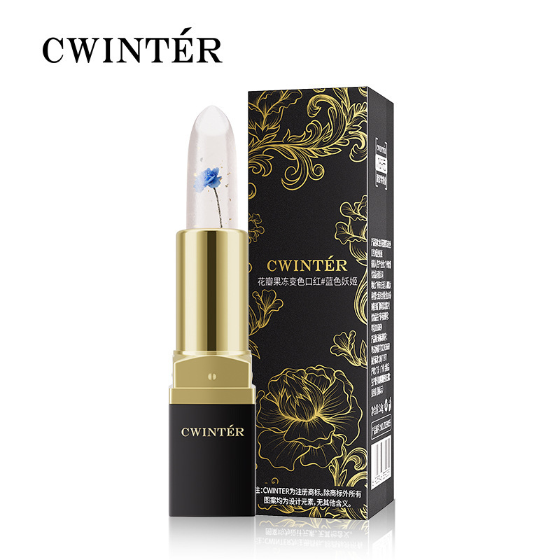 Проявляющийся бальзам для губ с голубой розой CWINTER, 3.8 гр