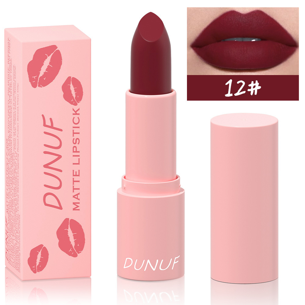 Матовая помада DUNUF Matte Lipstick 12