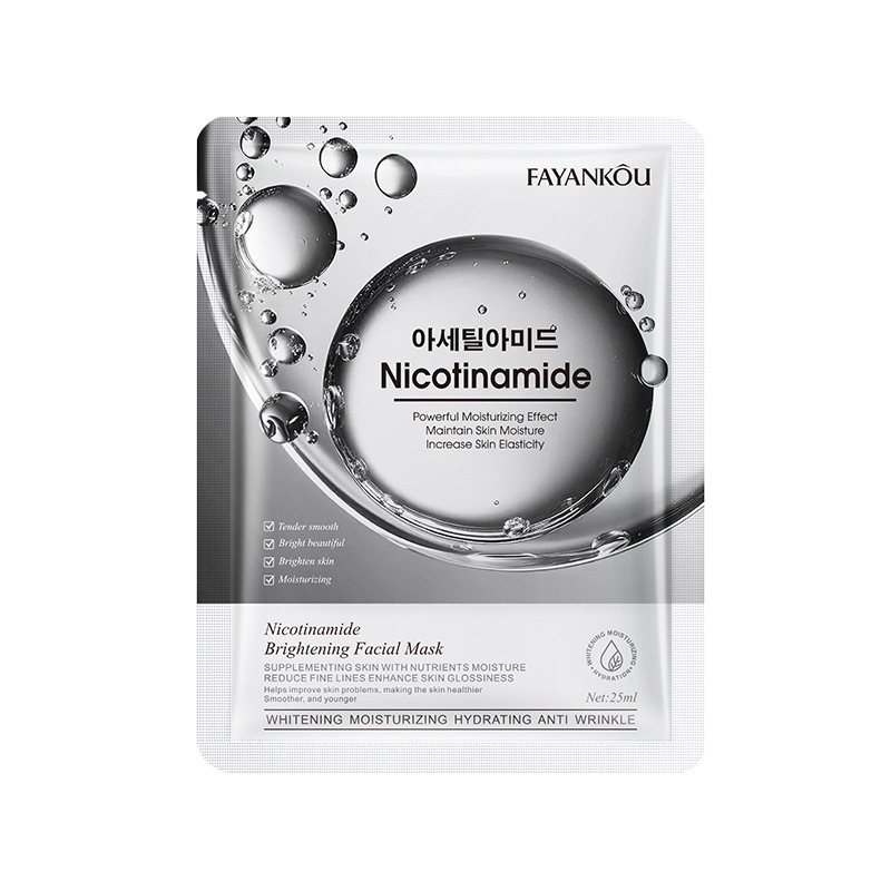 Тканевая маска для лица с никатиномидом FAYANKOU Nicotinamide Brightening Facial Mask, 25 гр