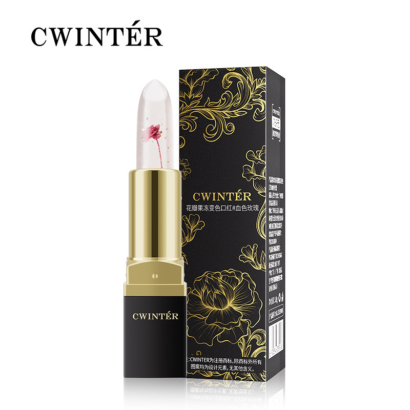 Проявляющийся бальзам для губ с красной розой CWINTER, 3.8 гр