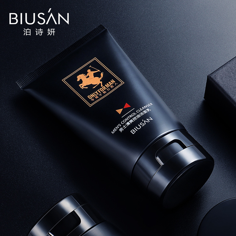 Пенка для очищения пор и контроля жирности кожи для мужчин BIUSAN Mens Control Cleanser, 50 гр