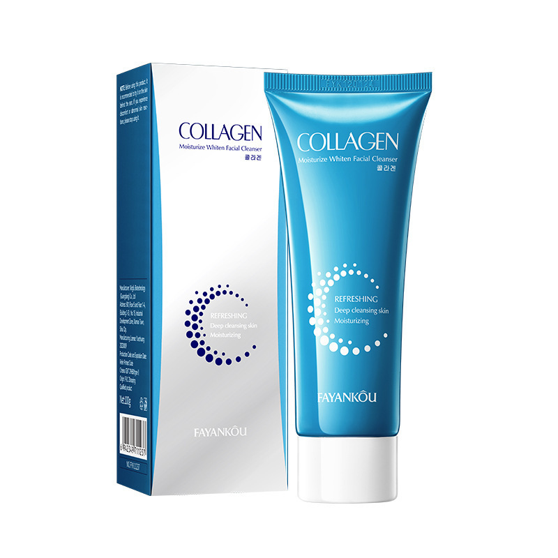 Увлажняющее очищающее средство для лица с коллагеном FAYANKOU COLLAGEN Moisturize Whiten Facial Cleanser, 100 гр