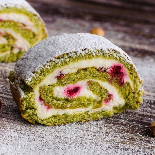 Рулет Фисташковый с малиной 1,2 кг