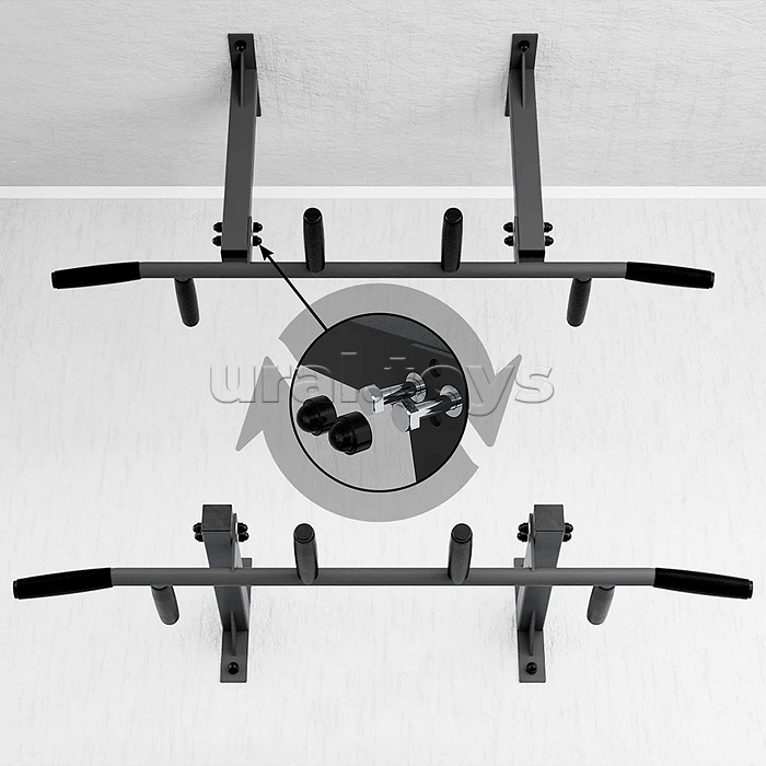 Турник Олимп (универсальный турник потолок-стена) графит