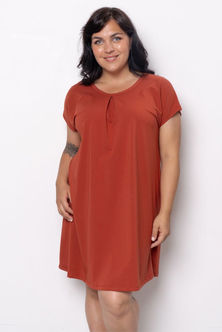 ПЛАТЬЕ ЖЕНСКОЕ арт. 6514W-70205.1H-527 Терракотовый