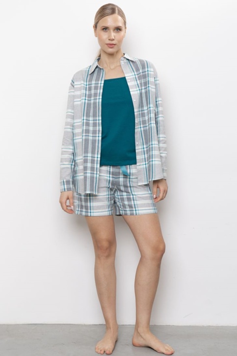 КОМПЛЕКТ ЖЕНСКИЙ арт. 6711W-85183.4H-715.1391 Бирюзовый